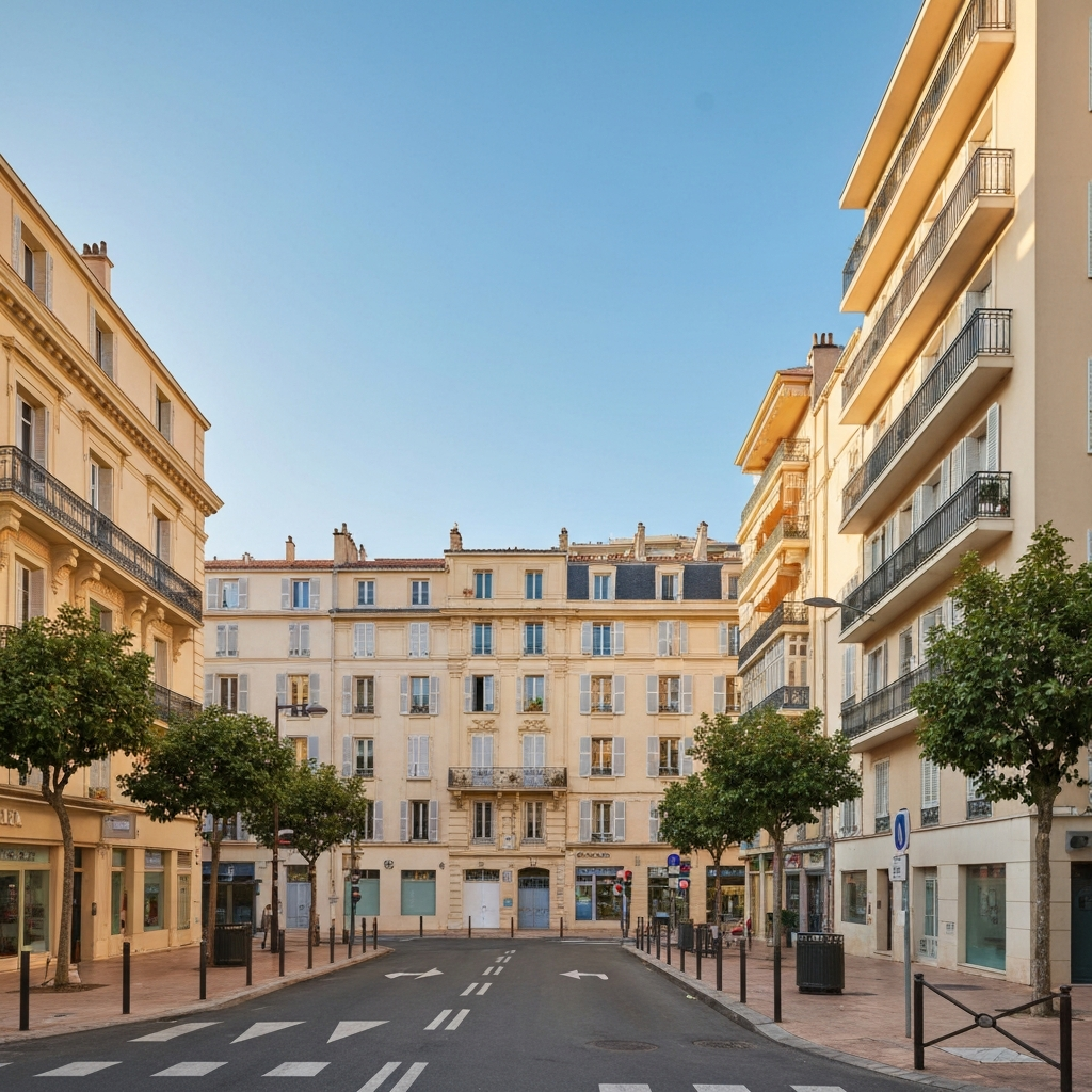 Vue panoramique d'Antibes avec des graphiques de prix immobilier pour 2026
